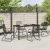 Set de mese de grădină 5 piese Negru Rattan PVC GartenMobel Dekor