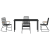 Set de dining pentru grădină 5 piese Negru Rattan PVC GartenMobel Dekor