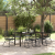 Set Dining Grădină cu 7 Piese Negru Rattan PVC GartenMobel Dekor