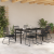 Set Dining Grădină cu 7 Piese Negru Rattan PVC GartenMobel Dekor