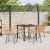 Set Dining pentru Grădină 5 Piese Bej din Rattan Polimer GartenMobel Dekor