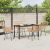 Set de dining de grădină 5 piese Rattan Poly Brown GartenMobel Dekor