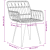 Set de dining de grădină 3 piese Negru Poliratan GartenMobel Dekor
