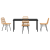 Set de Masă de Grădină 5 Piese Maro Polyrattan GartenMobel Dekor