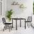 Set de Dining pentru Grădină 3 Piese Negru Poli Rattan GartenMobel Dekor