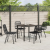 Set de Dining de Grădină 5 Piese Negru Poliratan GartenMobel Dekor
