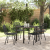 Set de Dining de Grădină 5 Piese Negru Poliratan GartenMobel Dekor