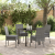 Set de Dining pentru Grădină 5 Piese Gri Ratan Poli GartenMobel Dekor