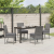 Set de dining de grădină 5 Piese Gri Poliratan GartenMobel Dekor