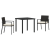 Set de dining pentru grădină 3 piese Negru Poliratan GartenMobel Dekor