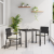 Set de dining pentru grădină 3 piese Negru Poliratan GartenMobel Dekor