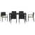 Set de dining pentru grădină 7 piese Ratan Negru GartenMobel Dekor