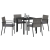 Set de dining de grădină 5 piese Gri Poliratan GartenMobel Dekor