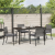 Set de dining 5 piese pentru grădină Gri Poliratan GartenMobel Dekor