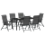 Set de dining pentru grădină 7 piese Gri Poliratan GartenMobel Dekor