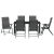 Set de dining pentru grădină 7 piese Gri Poliratan GartenMobel Dekor