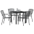 Set de Dining pentru Grădină 5 Piese Oțel Antracit GartenMobel Dekor