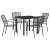 Set de Dining pentru Grădină 5 Piese Oțel Antracit GartenMobel Dekor