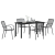 Set de Dining de Grădină 5 Piese Antracit Oțel GartenMobel Dekor
