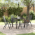 Set de dining pentru grădină 5 piese în oțel antracit GartenMobel Dekor