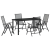 Set de Dining pentru Grădină cu 5 Piese Oțel Antracit GartenMobel Dekor