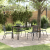 Set de dining pentru grădină 5 Piese Gri Închis Oțel GartenMobel Dekor