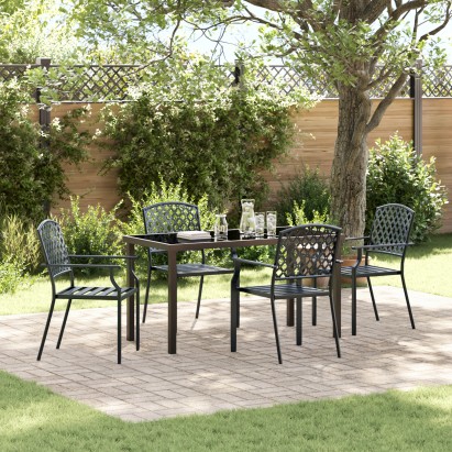 Set mese pentru grădină 5 Piese Oțel Anthracite GartenMobel Dekor