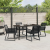Set Cină Grădină 5 Piese Ratan Poli Negru GartenMobel Dekor
