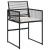 Set de dining de grădină de 5 piese cu perne Ratan poliester negru GartenMobel Dekor