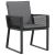 Set Dining Grădină 5 Piese cu Perne Negru Poliratan GartenMobel Dekor