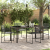 Set de Masă pentru Grădină 5 Piese Negru Rattan PE GartenMobel Dekor