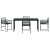 Set de Masă pentru Grădină 5 Piese Negru Rattan PE GartenMobel Dekor