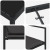 Set dining grădină 5 piese cu perne Negru Textilene și Oțel GartenMobel Dekor