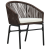 Set de dining de grădină 3 piese maro PE ratan GartenMobel Dekor