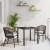 Set de dining de grădină 3 piese maro PE ratan GartenMobel Dekor