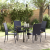 Set de dining de 5 piese pentru grădină Negru Poliratan GartenMobel Dekor