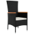 Set de dining de grădină 5 piese cu perne Rattan poliratan negru GartenMobel Dekor