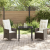 Set de dining de grădină cu perne maro din rattan poli GartenMobel Dekor