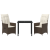 Set de dining de grădină cu perne maro din rattan poli GartenMobel Dekor