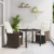 Set de dining de grădină cu perne maro din rattan poli GartenMobel Dekor