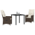 Set de dining de grădină cu perne maro din rattan poli GartenMobel Dekor