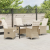 Set de 5 Mobilier de Grădină cu Perne Bej Ratan Poli GartenMobel Dekor