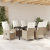 Set Dining Grădină cu Perne, Bej Poliratan GartenMobel Dekor