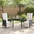 Set de dining pentru grădină 3 piese cu perne Negru Poliratan GartenMobel Dekor