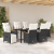 Set de Mobilier de Grădină cu Pernițe din 7 Piese Negru Ratan Polimeric GartenMobel Dekor