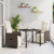 Set de Dining de Grădină de 3 Piese cu Perne Maro Poliratan GartenMobel Dekor