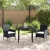Set de dining pentru grădină 2 piese Negru Rattan sintetic GartenMobel Dekor