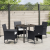 Set de Dining pentru Grădină 5 Piese Negru Poliratan GartenMobel Dekor