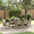 Set de Dining pentru Grădină 7 Piese Bej Poliratan GartenMobel Dekor