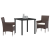 Set de dining de grădină 3 piese Maro Ratan Poli GartenMobel Dekor